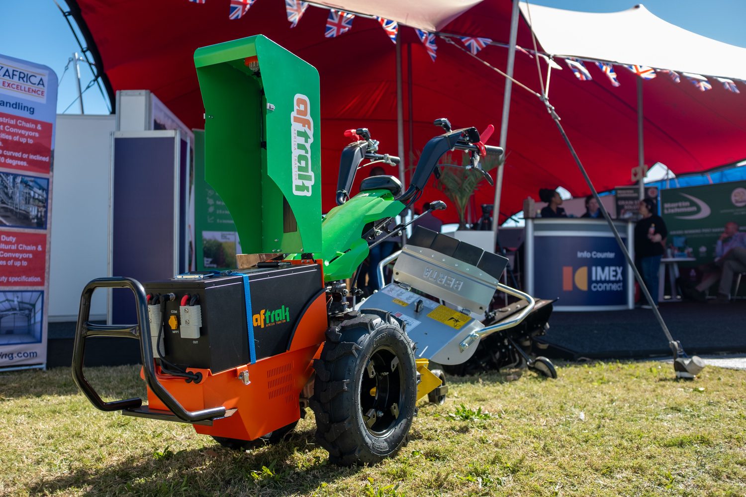Aftrak AFT-e1 with battery pack and rotary attachment